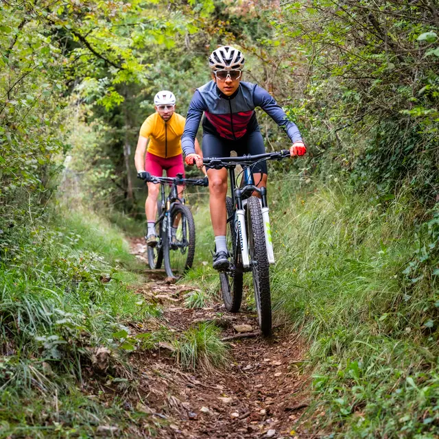 VTT près de Figeac en automne