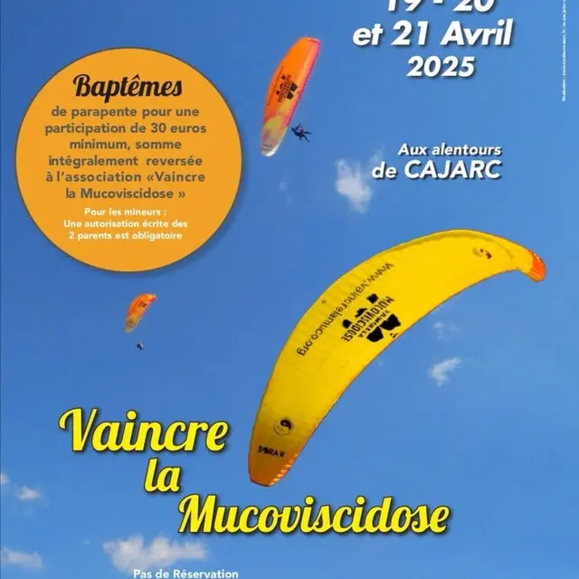 Voler en parapente aux alentours de Cajarc