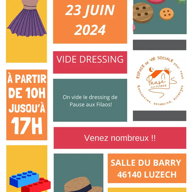 Affiche événement soirée barbecue illustration moderne coloré - 1