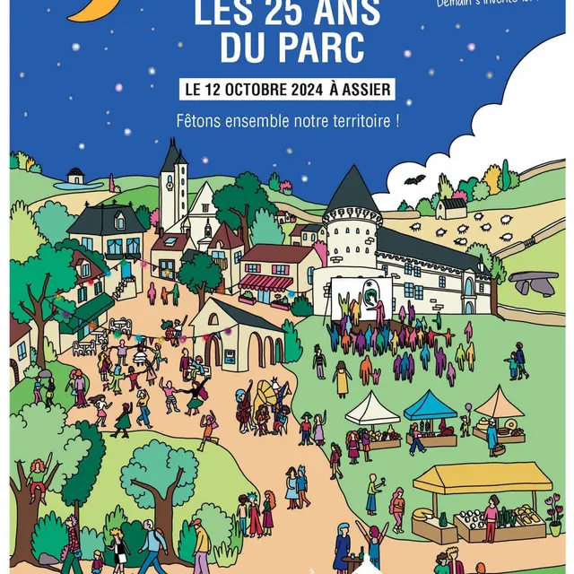 Affiche du Parc naturel régional des Causses du Quercy