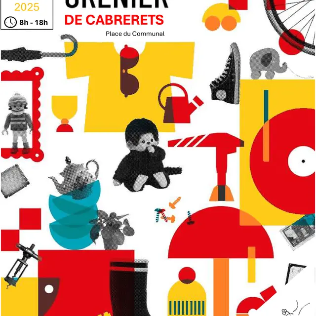 AFFICHE FACEBOOK VIDE GRENIER 2025