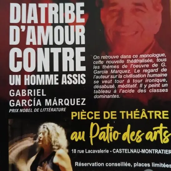 AFFICHE Diatribe d'amour contre un homme assis