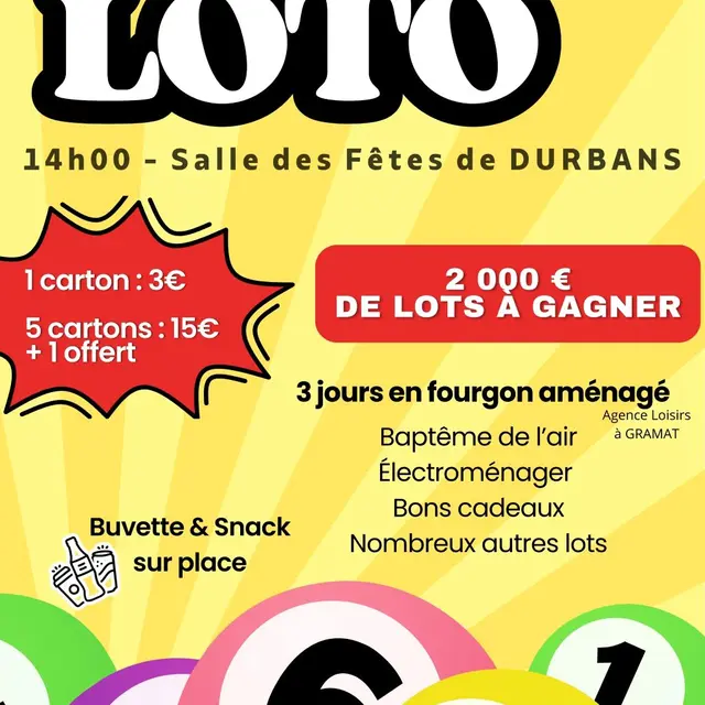 Affiche loto Durbans