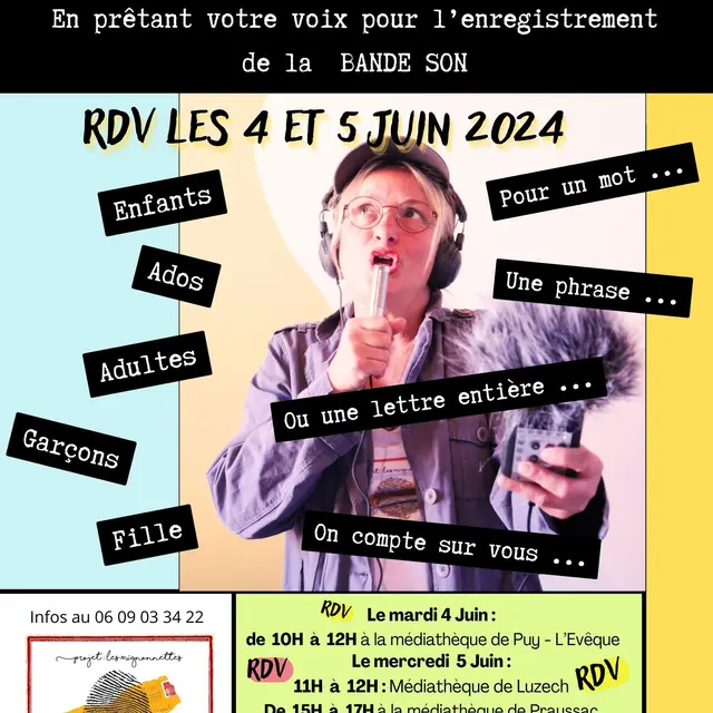 Affiche Enregostrement bande son vallée du Lot - 1