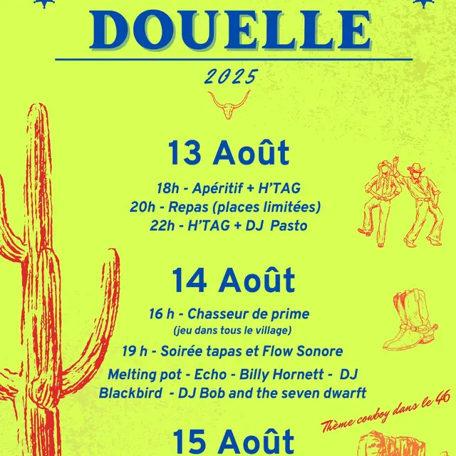 Affiche Fête à Douelle 2025 - 22