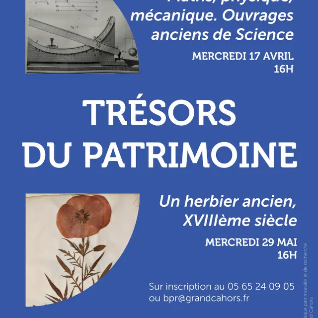 Affiche Trésors du patrimoine 2024 - sciences