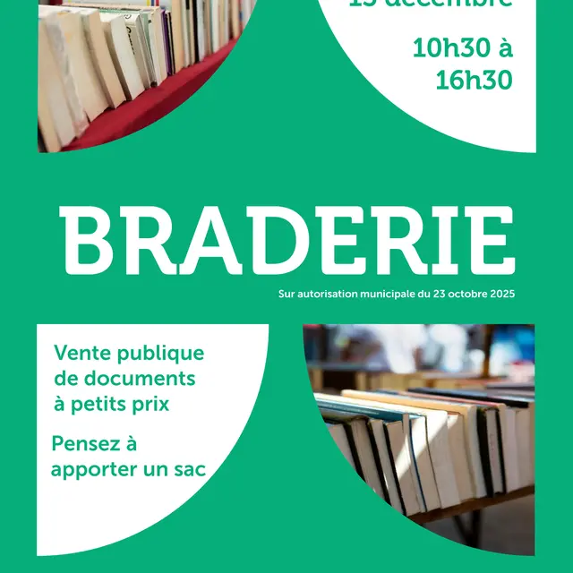 Affiche braderie 13 dec