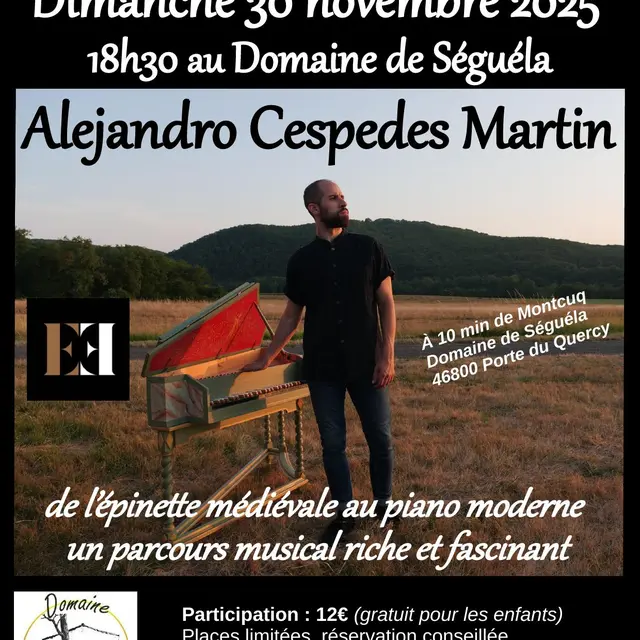 Affiche concert Alejandro Cespedes Martin