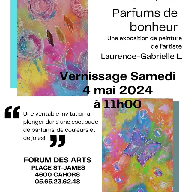 Affiche événement exposition photo moderne coloré - 1