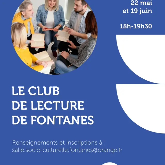 Affiche fontanes club lecture mars à juin26