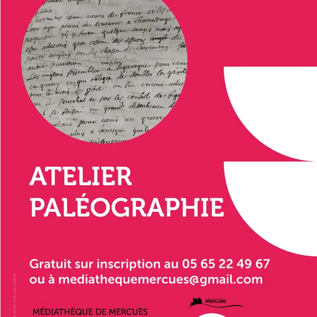 Affiche paleographie - mars26 Mercues