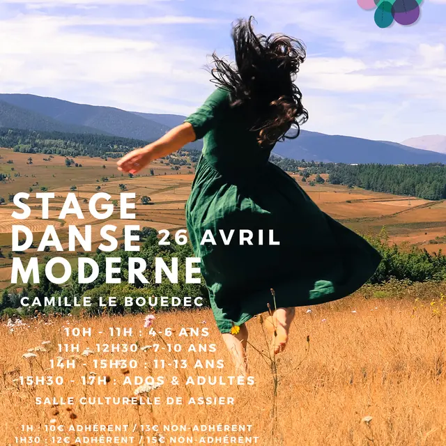 Affiche Stage de danse moderne