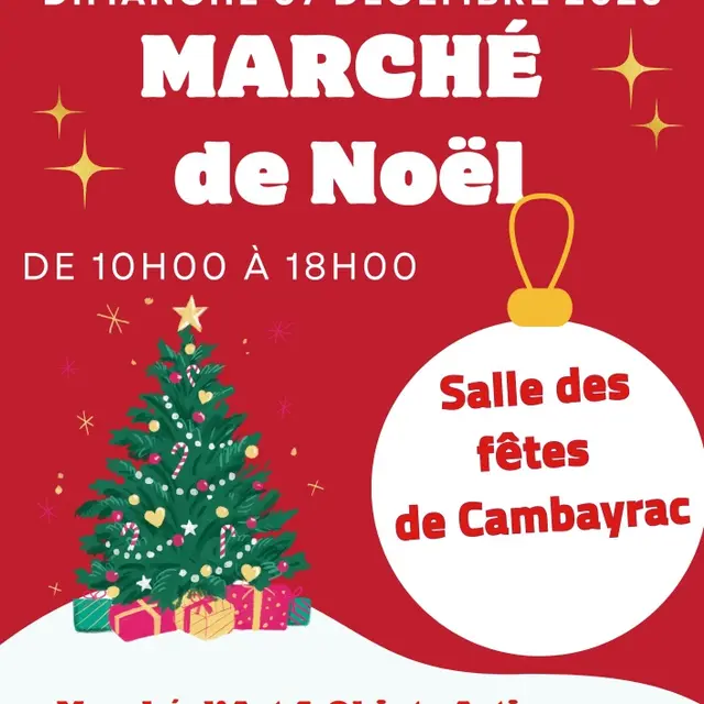 Affiche soirée de Noël rouge et blanc(2)