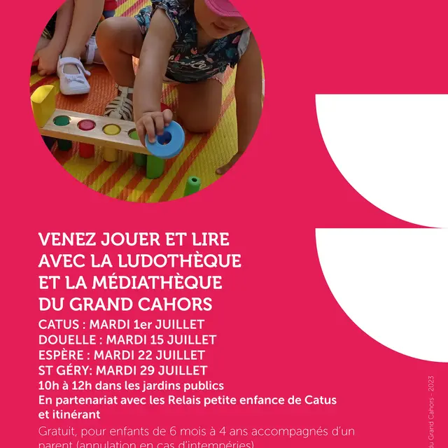 Affiche venez jouer et lire juillet 25