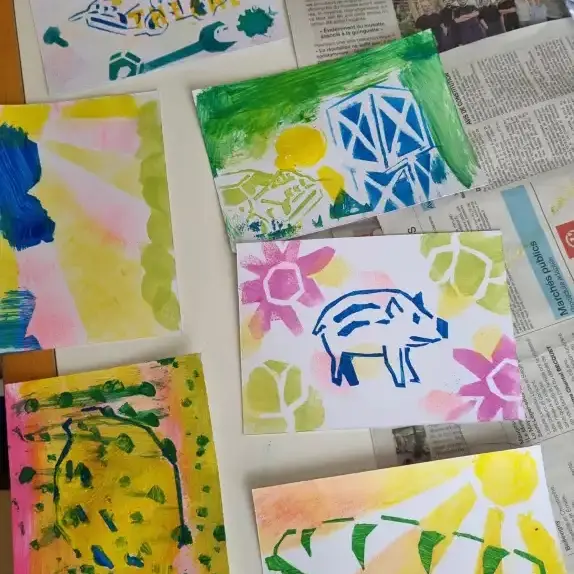 Atelier carte postale