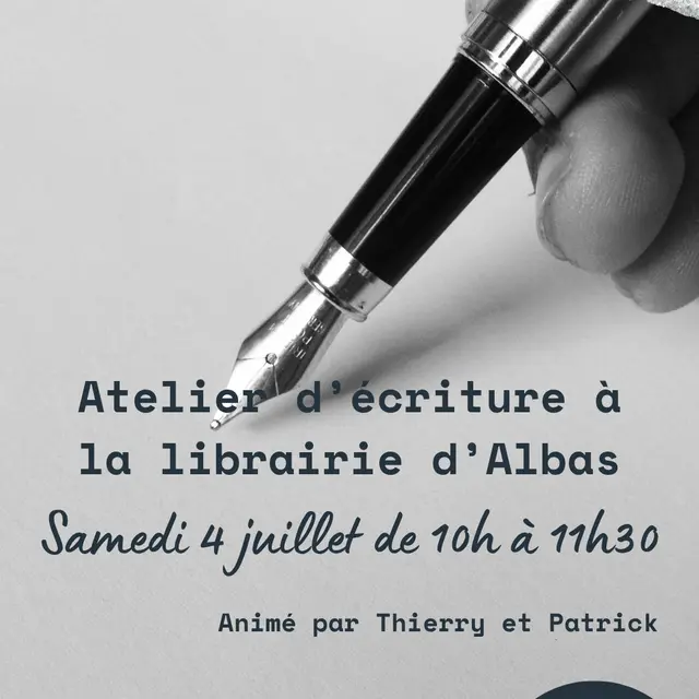 Atelier d’écriture à la librairie - 1