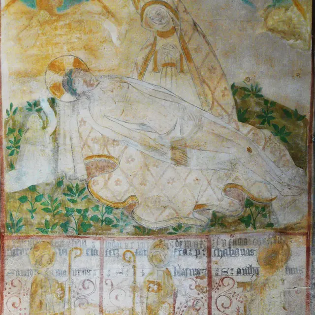 Aubazines_abbatiale_peinture