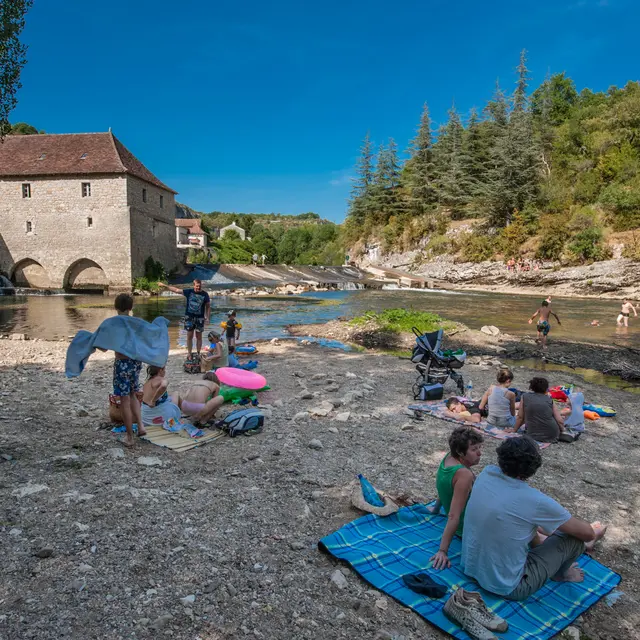 Baignade dans le Célé à Cabrerets_03 © Lot Tourisme - C. ORY