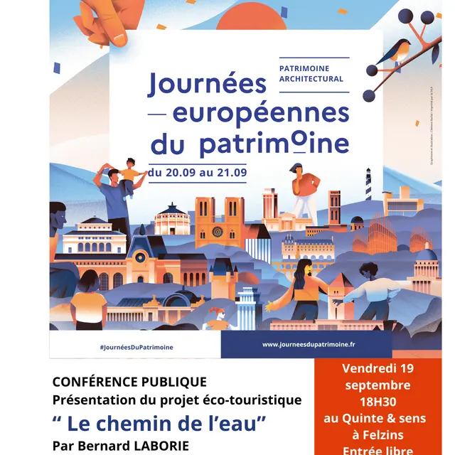 CONFÉRENCE PUBLIQUE “ Le chemin de l’eau” Par Bernard LABORIE Maire de Saint-Jean-Mirabel (46) - 1