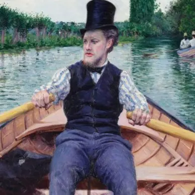 Partie de bateua- Gustave Caillebotte