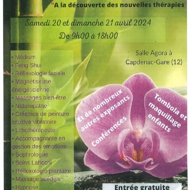 Salon des nouvelles thérapiesà Capdenac-Gare