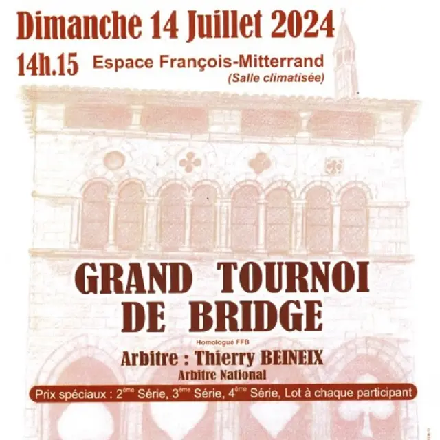 Grand tournoi de bridge à Figeac : Tournoi Champollion