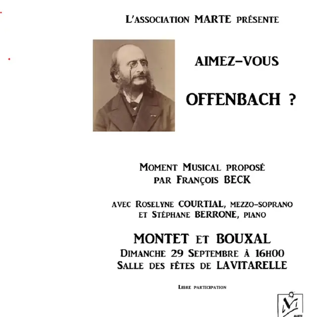 Conférence musicale à Sabadel Latronquière : Jacques Offenbach