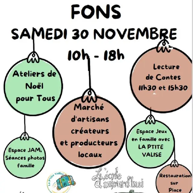 Marché de noël à Fons