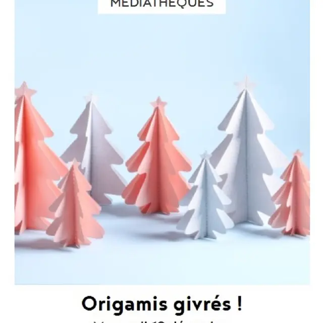 Atelier  à Cajarc : Origamis givrés
