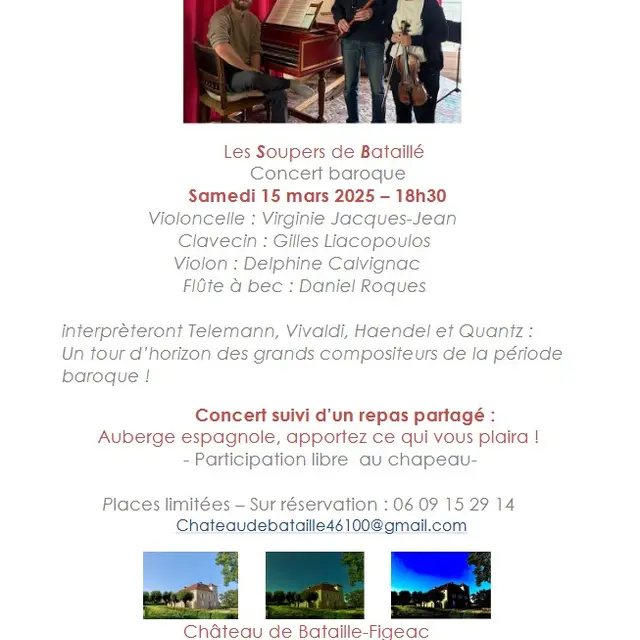 Les soupers de Bataillé à Figeac : concert baroque