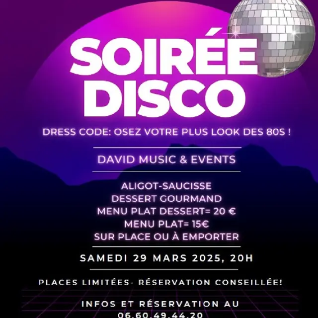 Soirée Disco à l'Oasienne de Lissac-et-Mouret