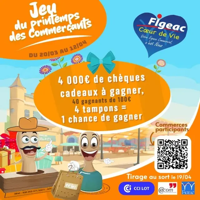 Le jeu du printemps chez les commerçants Figeac Cœur de Vie !