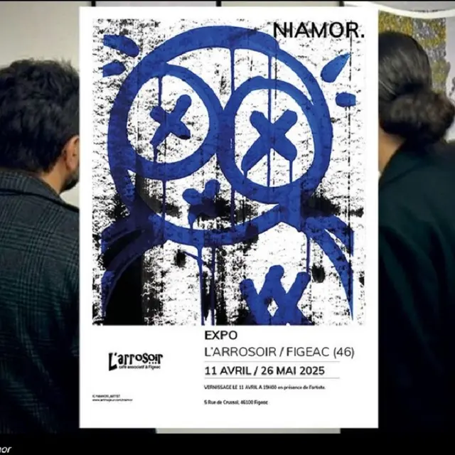 Exposition de Niamor à l'Arrosoir Figeac