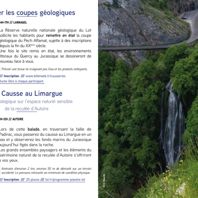 Nettoyer les coupes géologiques à Larnagol