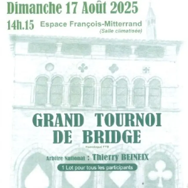 Grand tournoi de bridge à Figeac : Tournoi Champollion