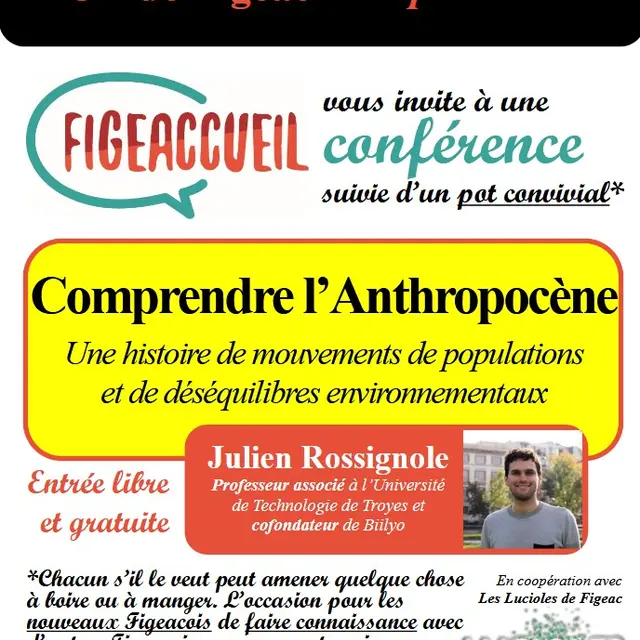 Conférence à L'IUT de Figeac :  Comprendre l’Anthropocène
