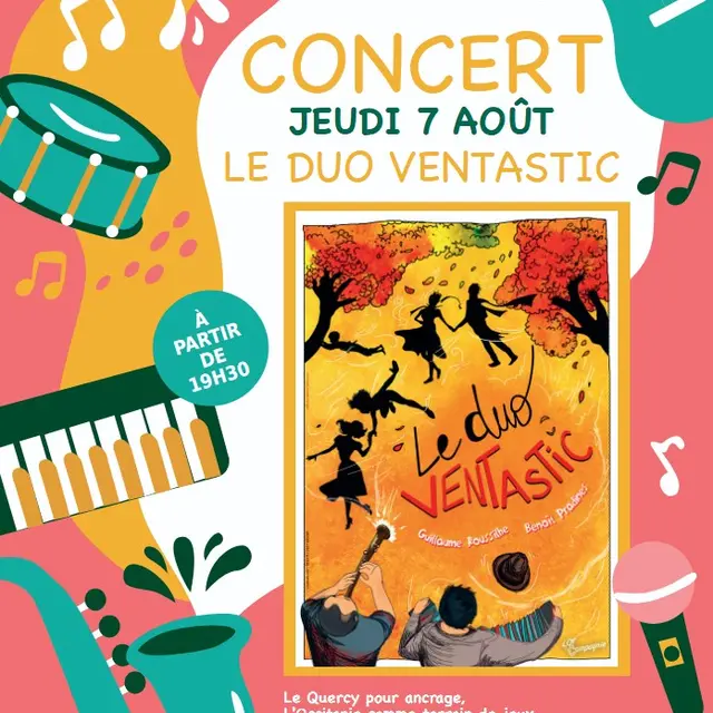 Concert Le Duo Ventastic à Espagnac-Sainte-Eulalie