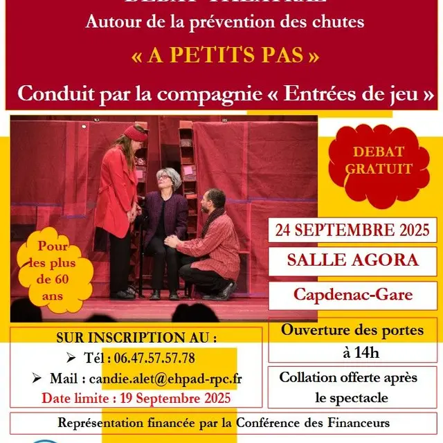 Débat théâtral « À petits pas » à Capdenac-Gare