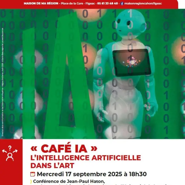 Café IA à Figeac, conférence : l’intelligence artificielle dans l’art