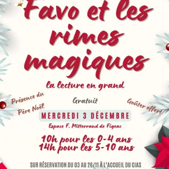 Noël du Centre social : Favo et les rimes magiques