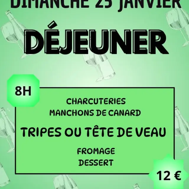 Déjeuner Tripoux à Asprières