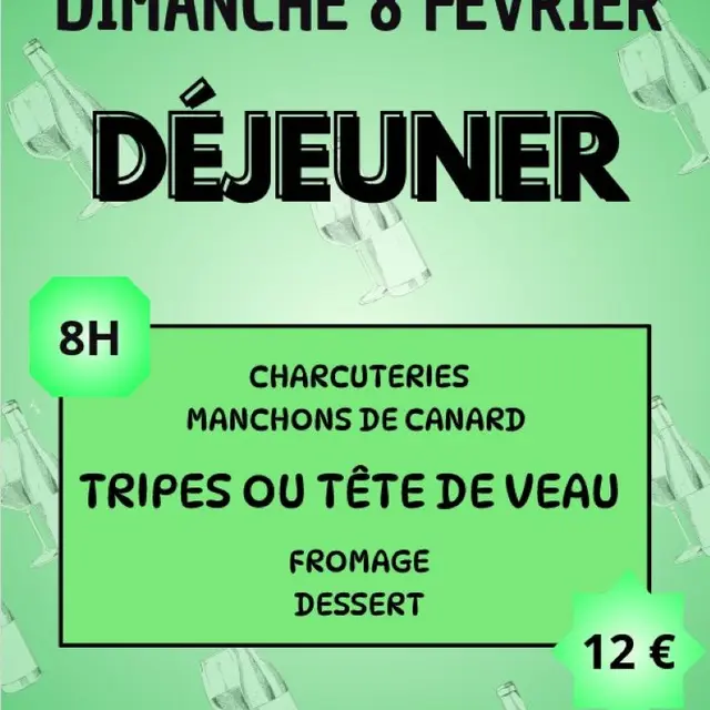 Déjeuner Tripoux à Asprières