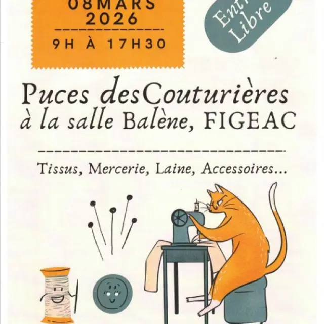 Puces des couturières à Figeac