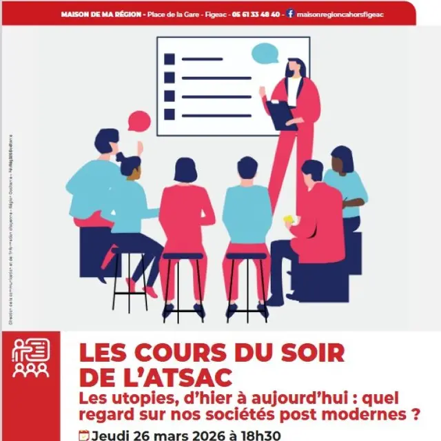 Les cours du soirs à Figeac : Les utopies, d’hier à aujourd’hui