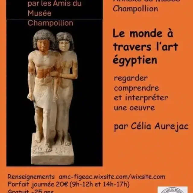 regarder les œuvres égyptiennes par Célia Aurejac.