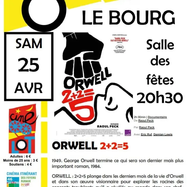 Ciné-Lot à Le Bourg Orwell 2+2=5
