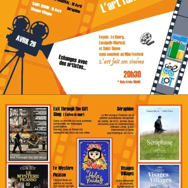 mini-festival d’avril : L’art fait son cinéma!