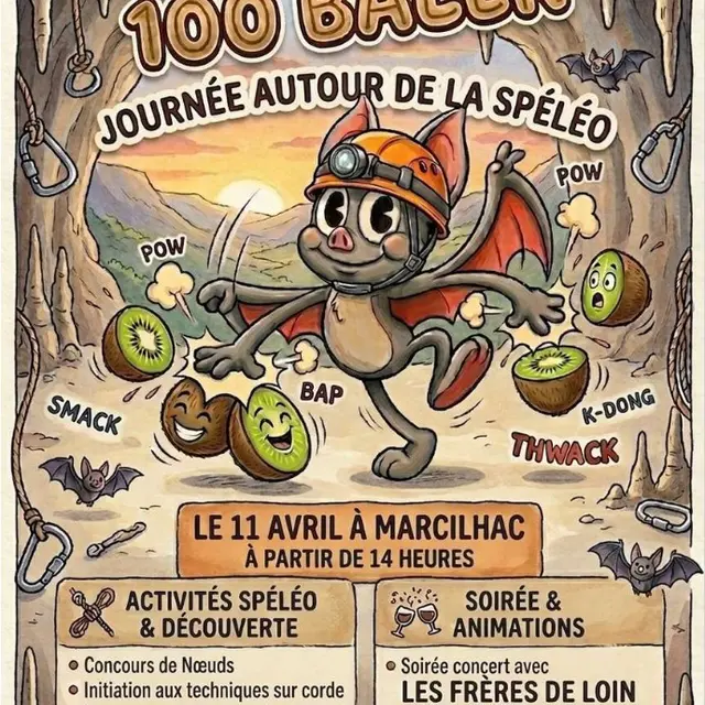 Les 100 Balek à Marcilhac, journée autour de la spéléo !