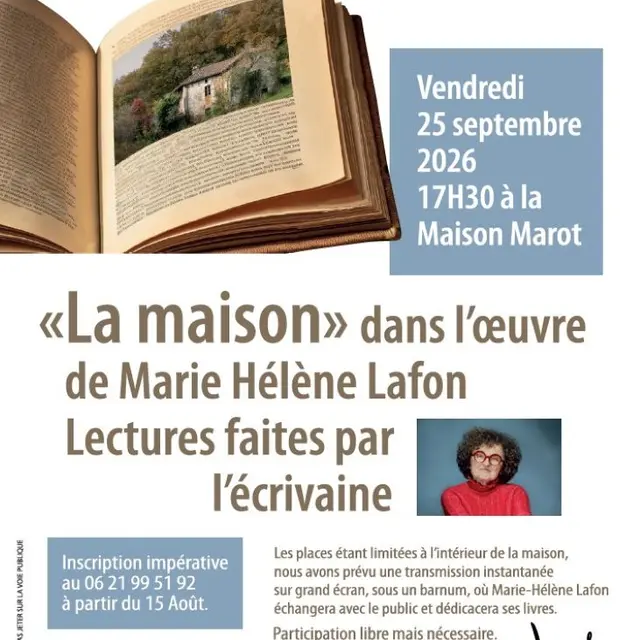 Maison Marot, soirée lecture, à Sénaillac-Latronquière