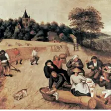 Pieter Brueghel le Jeune, Le repas du Moissonneur, circa 1624
